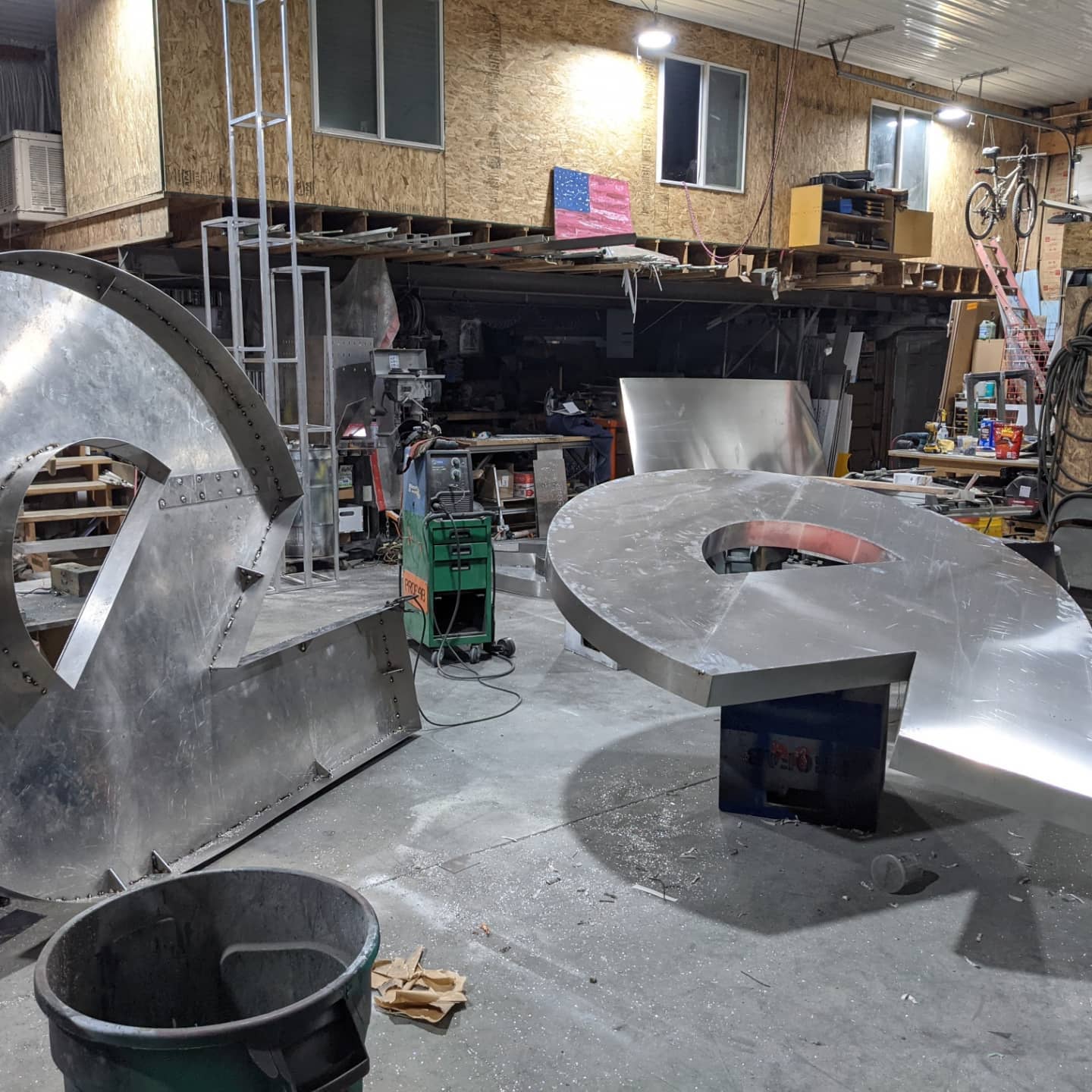 We had a big sign in the shop this week that we built for @signdealz. The whole sign is over 30' long so I wasn't able to get a picture in my shop of the whole thing. It is going up at a convention in Las Vegas, I am hoping to get a picture back of it installed.

#profabsigns #coloradosigncompany #buildingourlegacy #smallbusiness #signfabrication #signinstallation #makermatt #familybusiness #makersgonnamake