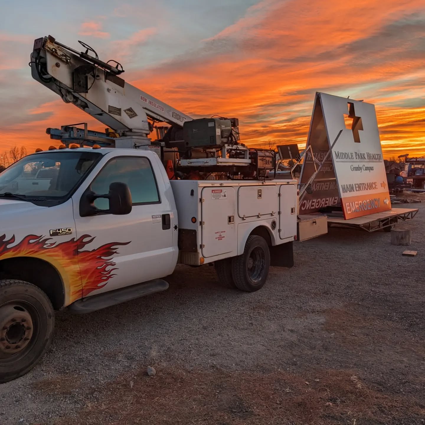 We made some new 10' faces for a hospital in Granby. 1/8