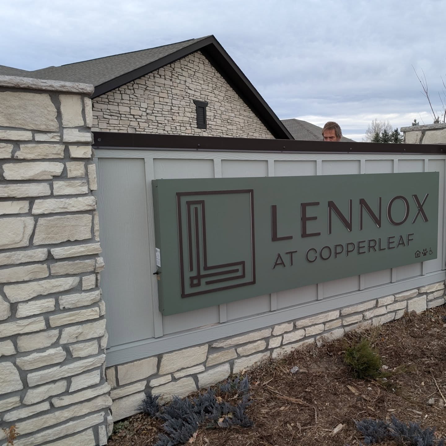 Lighted sign we built for @fastsignsdtc. 1/2